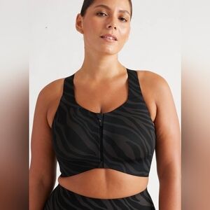 NWT KNIX Catalyst Front Zip Sports Bra